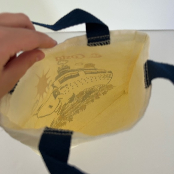 🆓 - Vintage Costa Mini Canvas Cruise Small Tote Bag - Free With Purchase - Picture 14 of 16